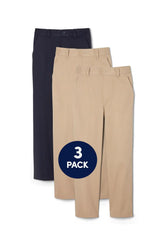3-Pack Boys' Pull-On Relaxed Fit Stretch Twill Pant