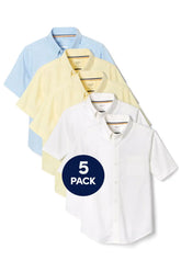 5-Pack Short Sleeve Oxford Shirt