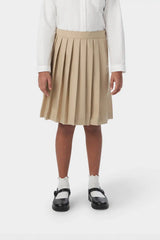 At The Knee Pleated Skirt