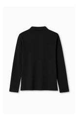 Long Sleeve Fitted Stretch Pique Polo (Feminine Fit)