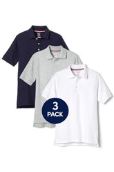 3-Pack Short Sleeve Pique Polo