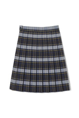 Below The Knee Plaid Pleated Skirt