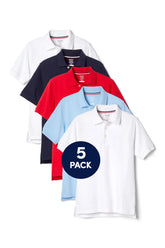 5-Pack Short Sleeve Pique Polo