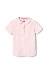 Pink Short Sleeve Peter Pan Blouse - FINAL SALE