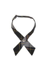 Adjustable Plaid Cross Tie