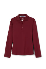 5-Pack Long Sleeve Fitted Stretch Pique Polo (Feminine Fit)