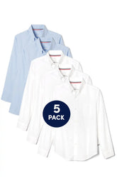 5-Pack Long Sleeve Oxford Shirt