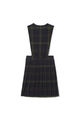 V-Neck Pleated Plaid Jumper - FINAL SALE