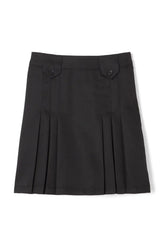 Above The Knee Front Pleated Skirt with Tabs