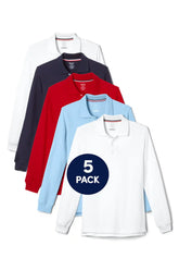 5-Pack Long Sleeve Pique Polo