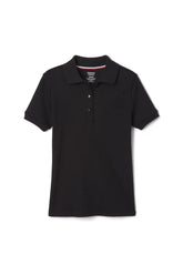 Short Sleeve Fitted Interlock Polo with Picot Collar (Feminine Fit)