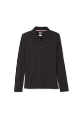 Long Sleeve Feminine Fit Interlock Polo - FINAL SALE