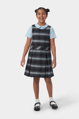Plaid Box Pleat Jumper