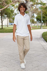 Boys' Straight Fit Stretch Twill Pant