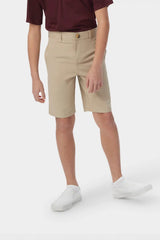 Boys' Flat Front Stretch Twill Short