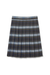 At The Knee Plaid Pleated Skirt