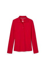 5-Pack Long Sleeve Fitted Stretch Pique Polo (Feminine Fit)