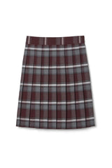 At The Knee Plaid Pleated Skirt - FINAL SALE
