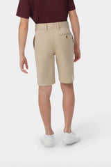Boys' Flat Front Stretch Twill Short