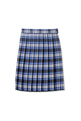 At The Knee Plaid Pleated Skirt