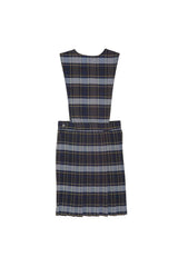 Plaid V-Neck Pleated Jumper
