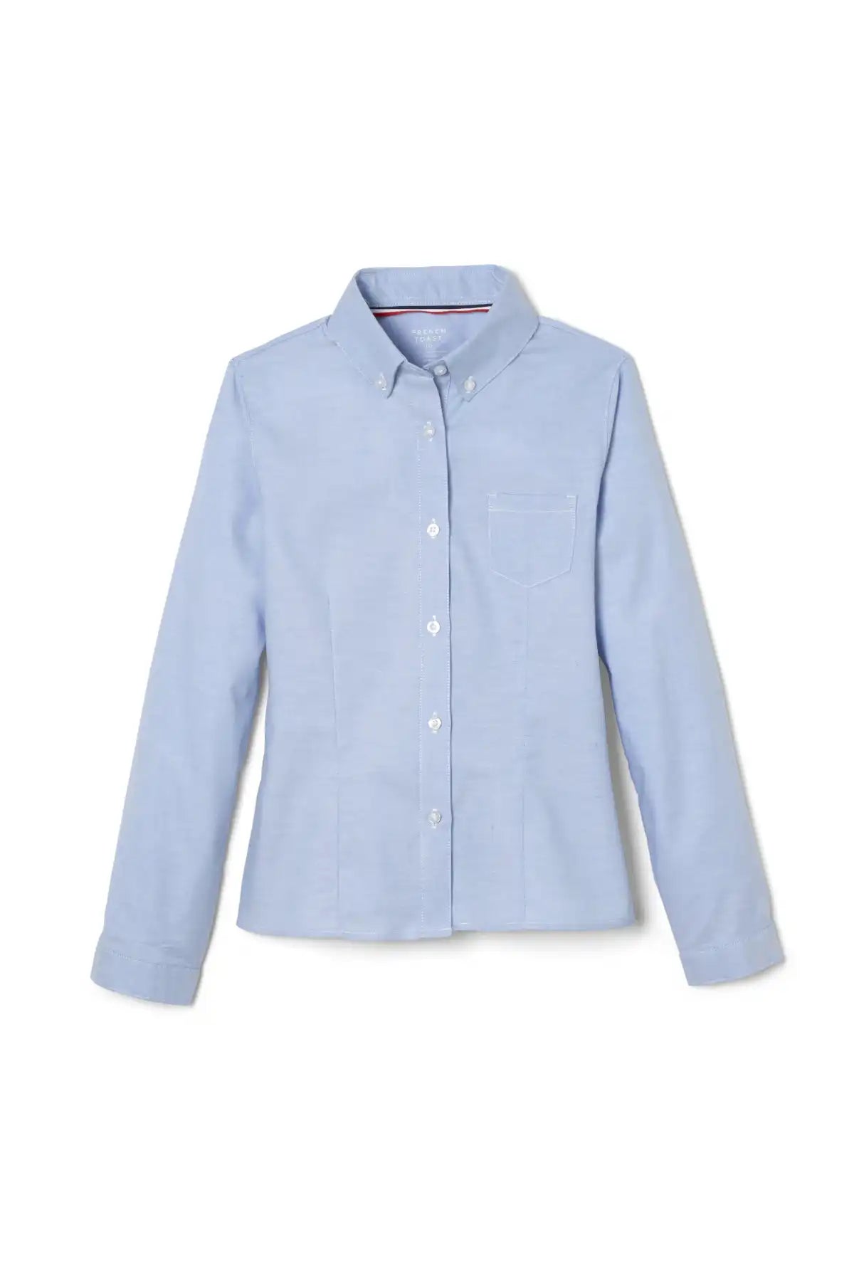 Long Sleeve Oxford Blouse with Princess Seams - FINAL SALE