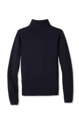 Mock Neck Zip Front Sweater