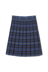 Below The Knee Plaid Pleated Skirt