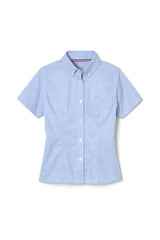 Short Sleeve Fitted Oxford Shirt (Feminine Fit)