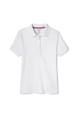3-Pack Short Sleeve Fitted Interlock Polo with Picot Collar (Feminine Fit)