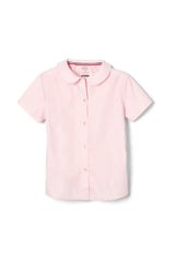 Pink Short Sleeve Peter Pan Blouse - FINAL SALE