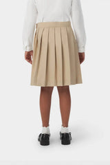 At The Knee Pleated Skirt