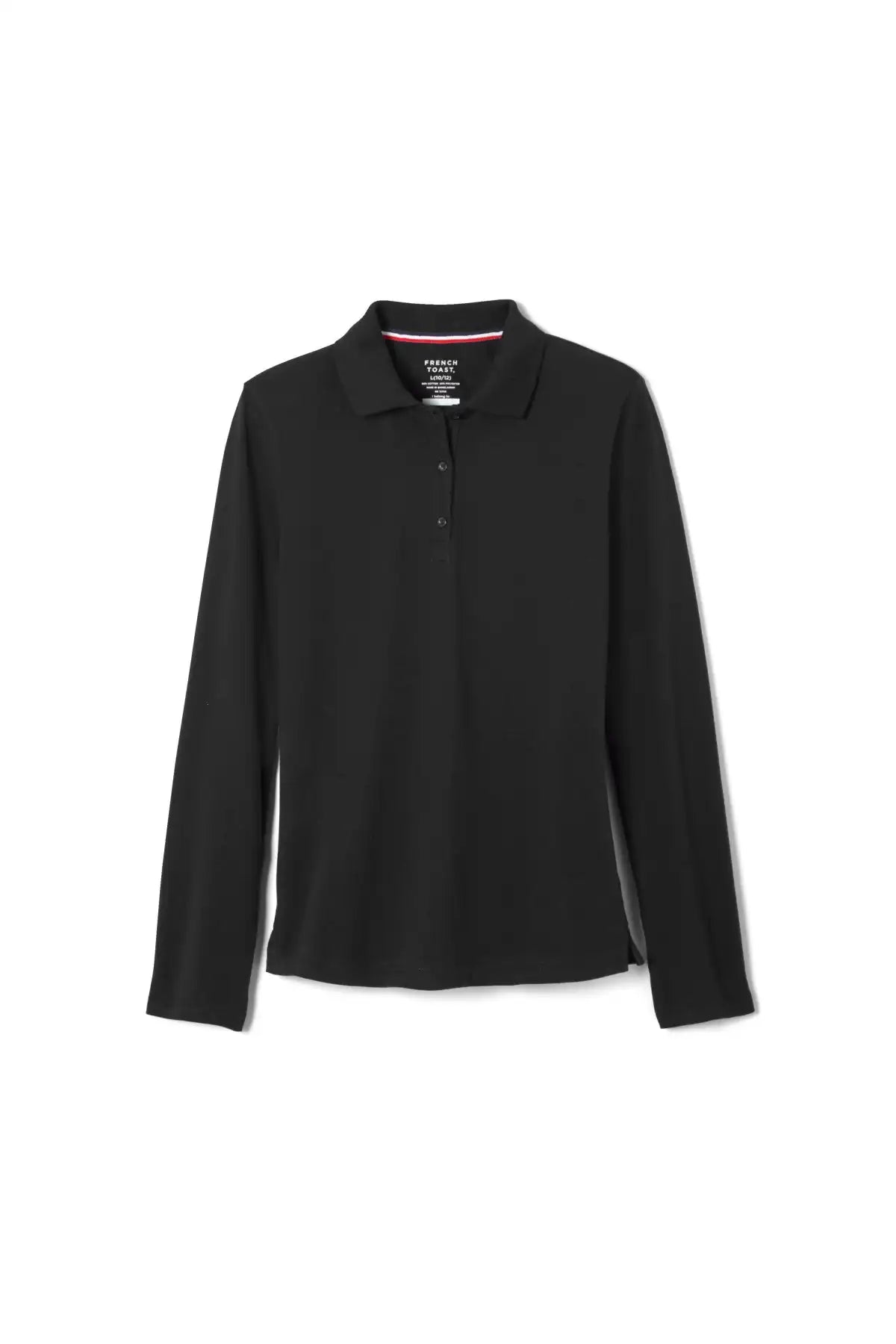 Long Sleeve Fitted Stretch Pique Polo (Feminine Fit)