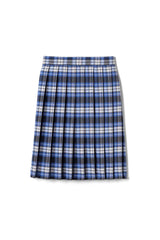 At The Knee Plaid Pleated Skirt