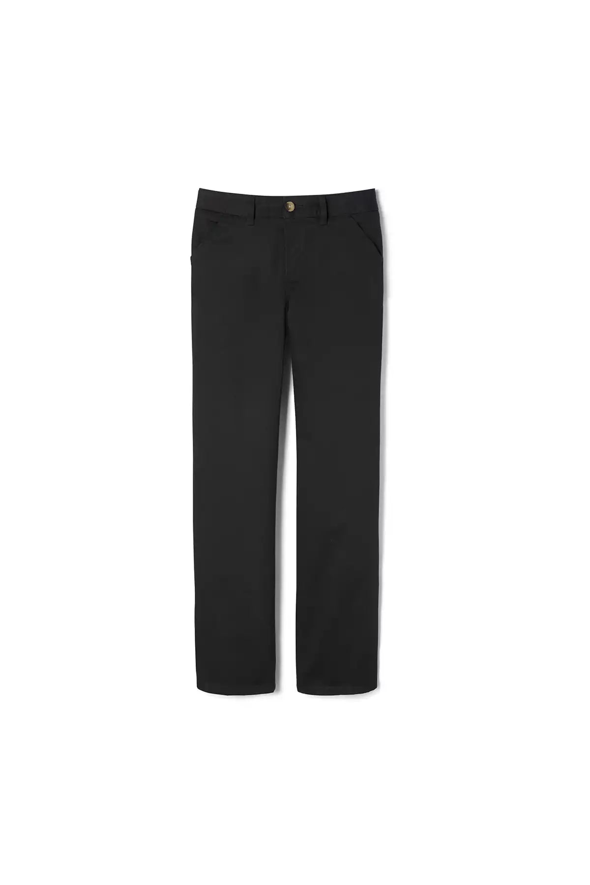 Girls' Pull-On Straight Fit Stretch Twill Pant