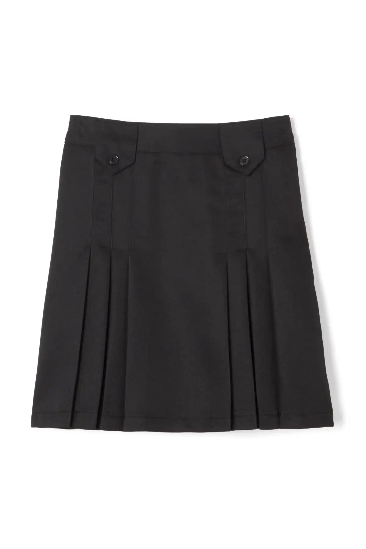 Above The Knee Front Pleated Skirt with Tabs