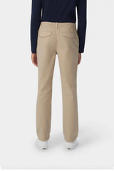 Girls' Pull-On Straight Fit Stretch Twill Pant