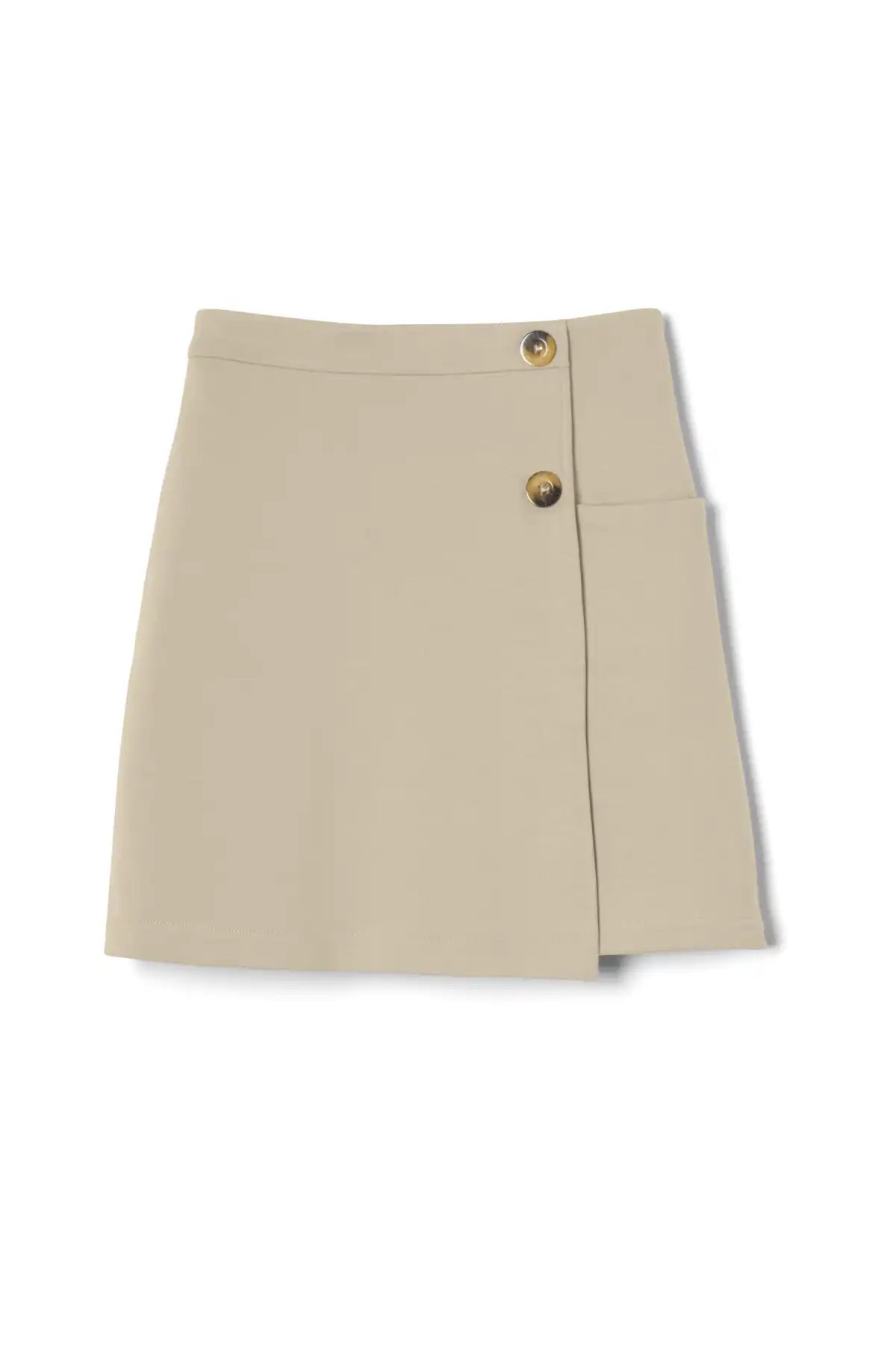 Pull-On Stretch Ponte Skort with Pocket - FINAL SALE