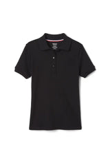 Short Sleeve Fitted Interlock Polo with Picot Collar (Feminine Fit)