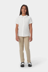 Short Sleeve Peter Pan Collar Blouse