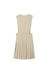 V-Neck Pleated Jumper