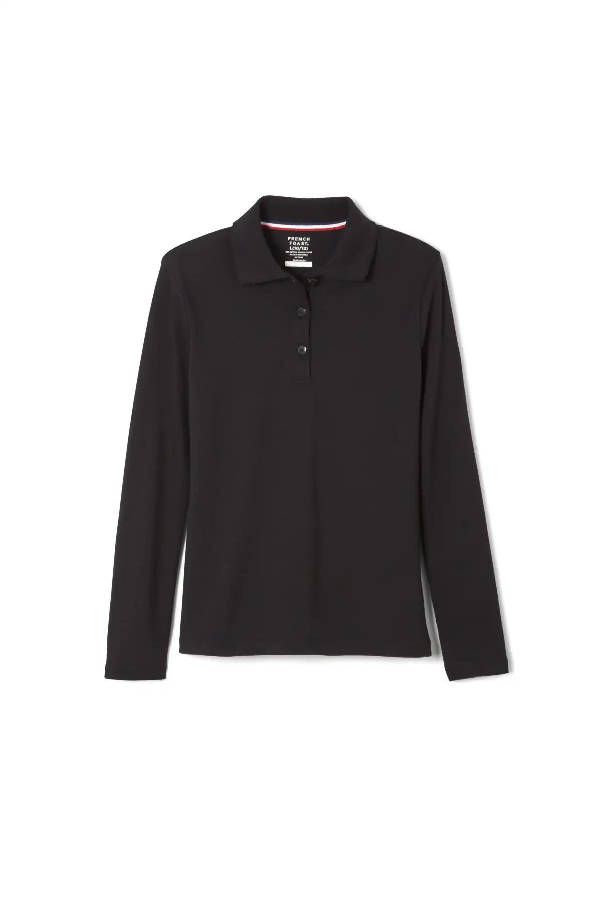 Long Sleeve Feminine Fit Interlock Polo - FINAL SALE