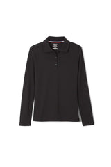 Long Sleeve Feminine Fit Interlock Polo - FINAL SALE