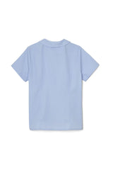 Short Sleeve Peter Pan Collar Blouse